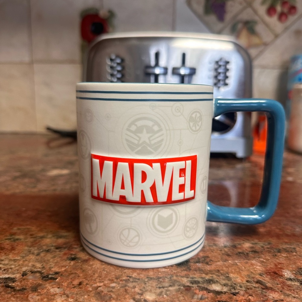 Marvel Red and Blue Logo Mug